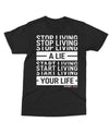 Beverly Kills Stop Living a Lie tee shirt