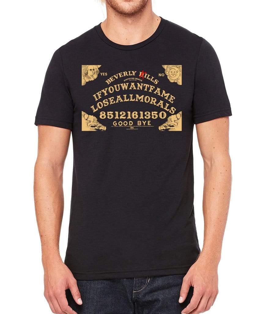 Beverly Kills Ouija Hollywood depp design on premium mens edgy streetwear t-shirt 